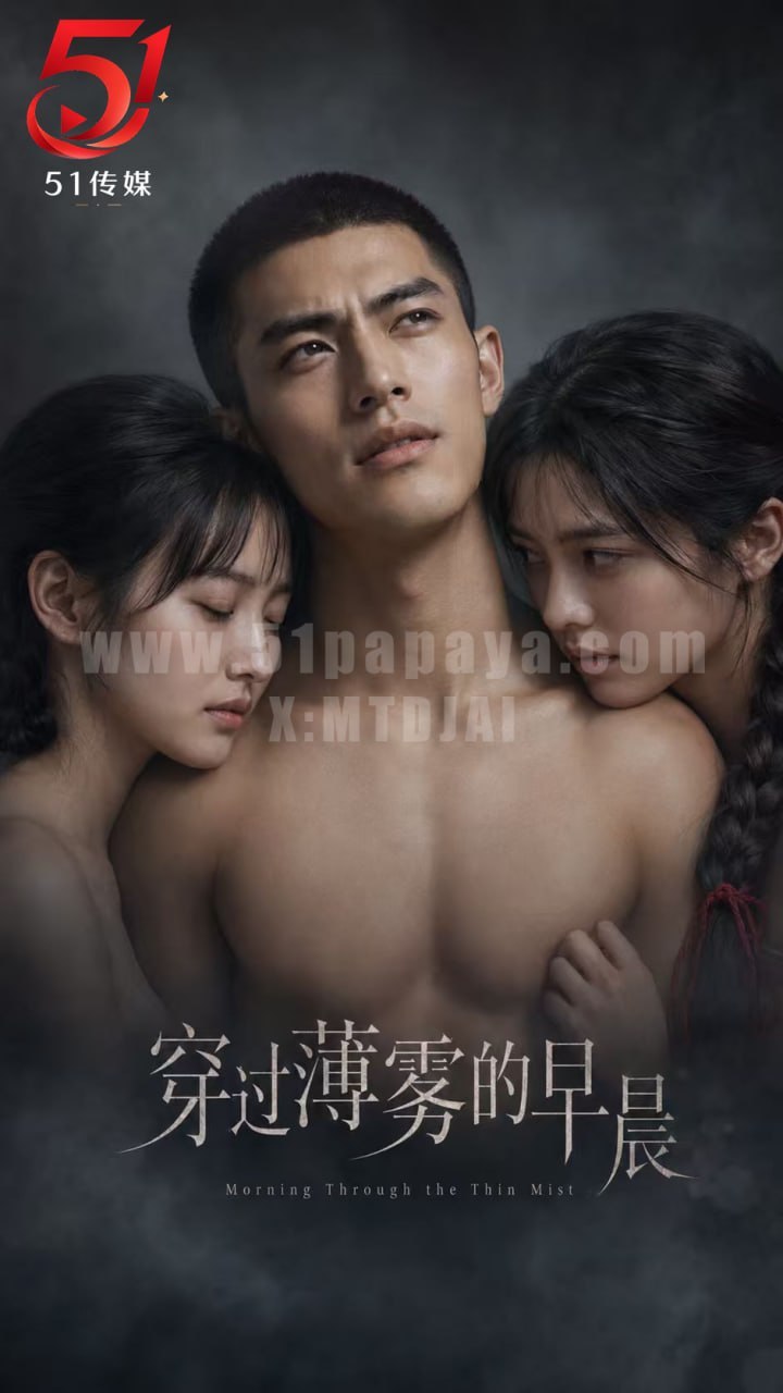 穿过薄雾的早晨